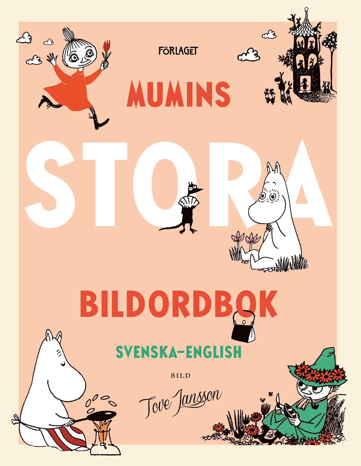 Moominbook in swedish: Mumins Stora Bildordbok - Svenska–English