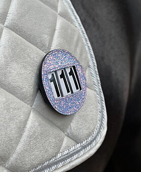 NUMMERLAPPAR GLITTER RUND