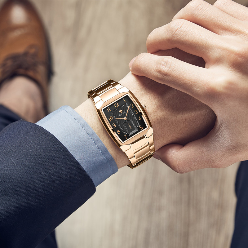 WWOOR Chronolux Rose Gold Black - 3
