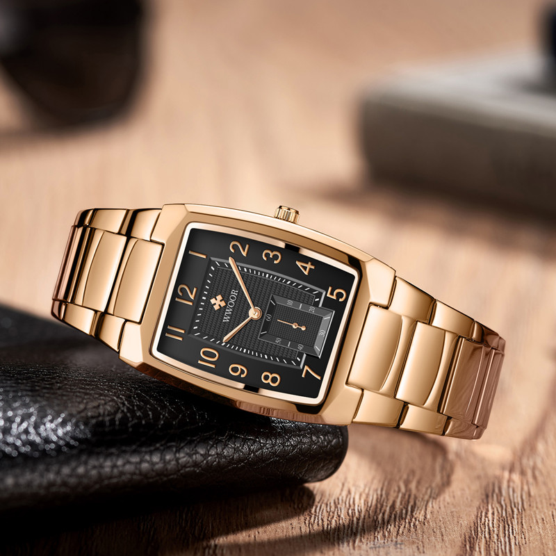 WWOOR Chronolux Rose Gold Black - 5