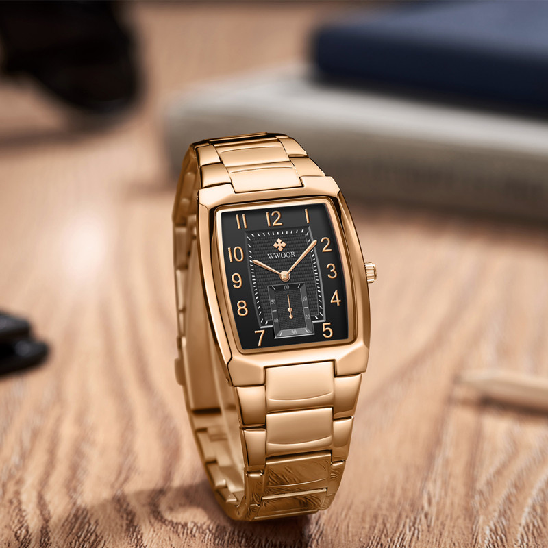 WWOOR Chronolux Rose Gold Black - 6