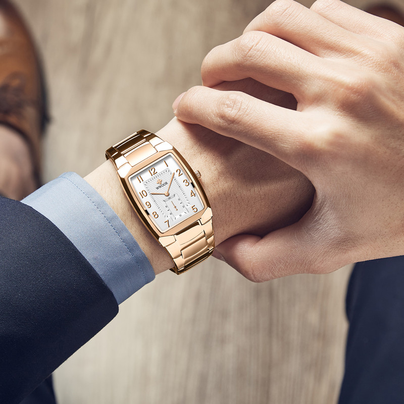 WWOOR Chronolux Rose Gold Silver - 4