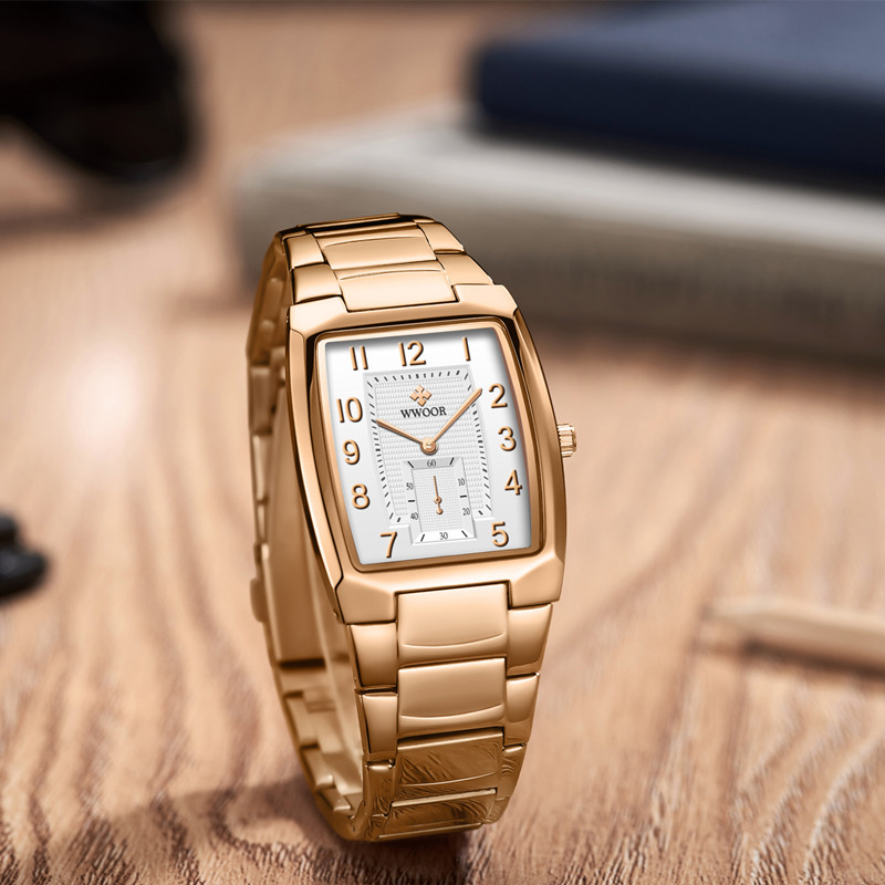 WWOOR Chronolux Rose Gold Silver - 6