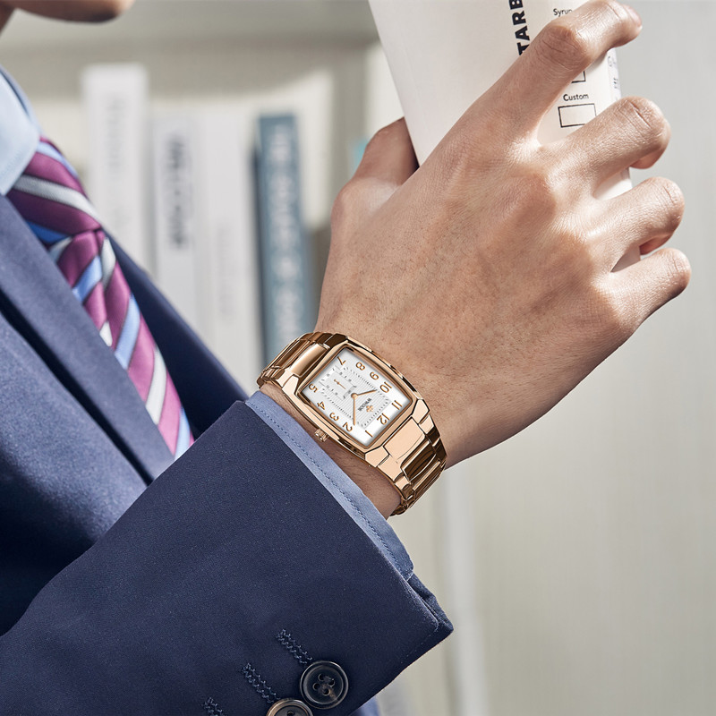 WWOOR Chronolux Rose Gold Silver - 5