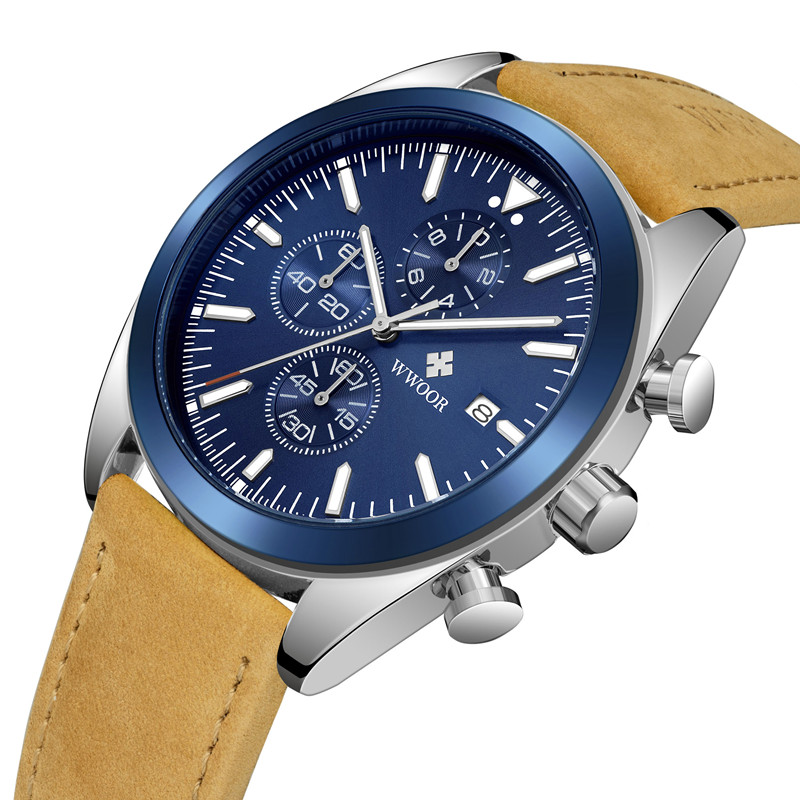 WWOOR TimeTracer Silver Blue - 3