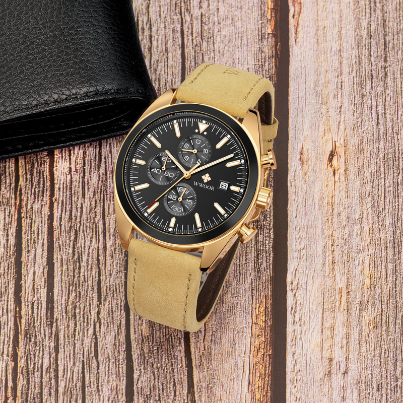 WWOOR TimeTracer Rose Gold Black - 5