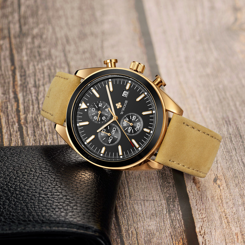 WWOOR TimeTracer Rose Gold Black - 4