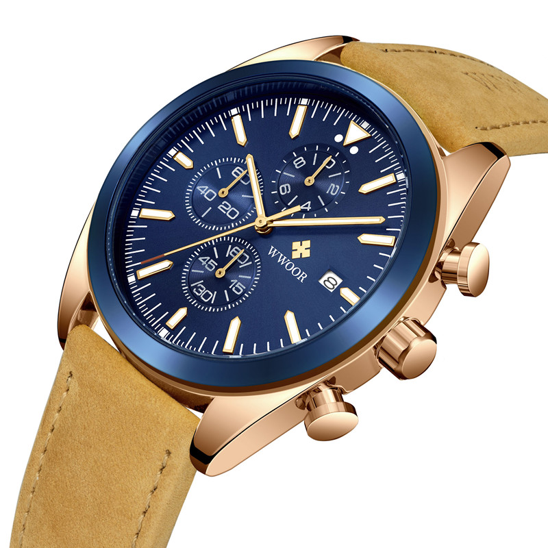 WWOOR TimeTracer Rose Gold Blue - 3