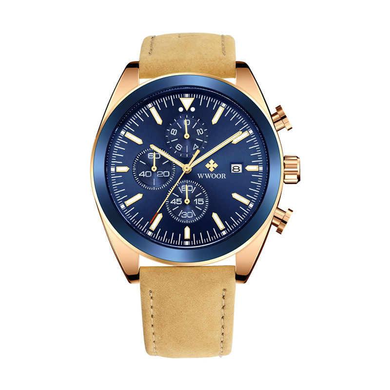 WWOOR TimeTracer Rose Gold Blue