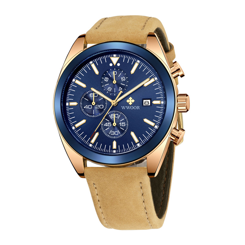WWOOR TimeTracer Rose Gold Blue - 2
