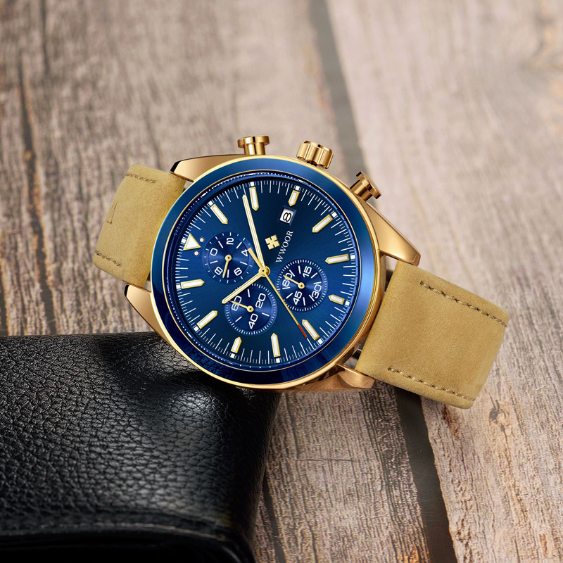 WWOOR TimeTracer Rose Gold Blue - 4