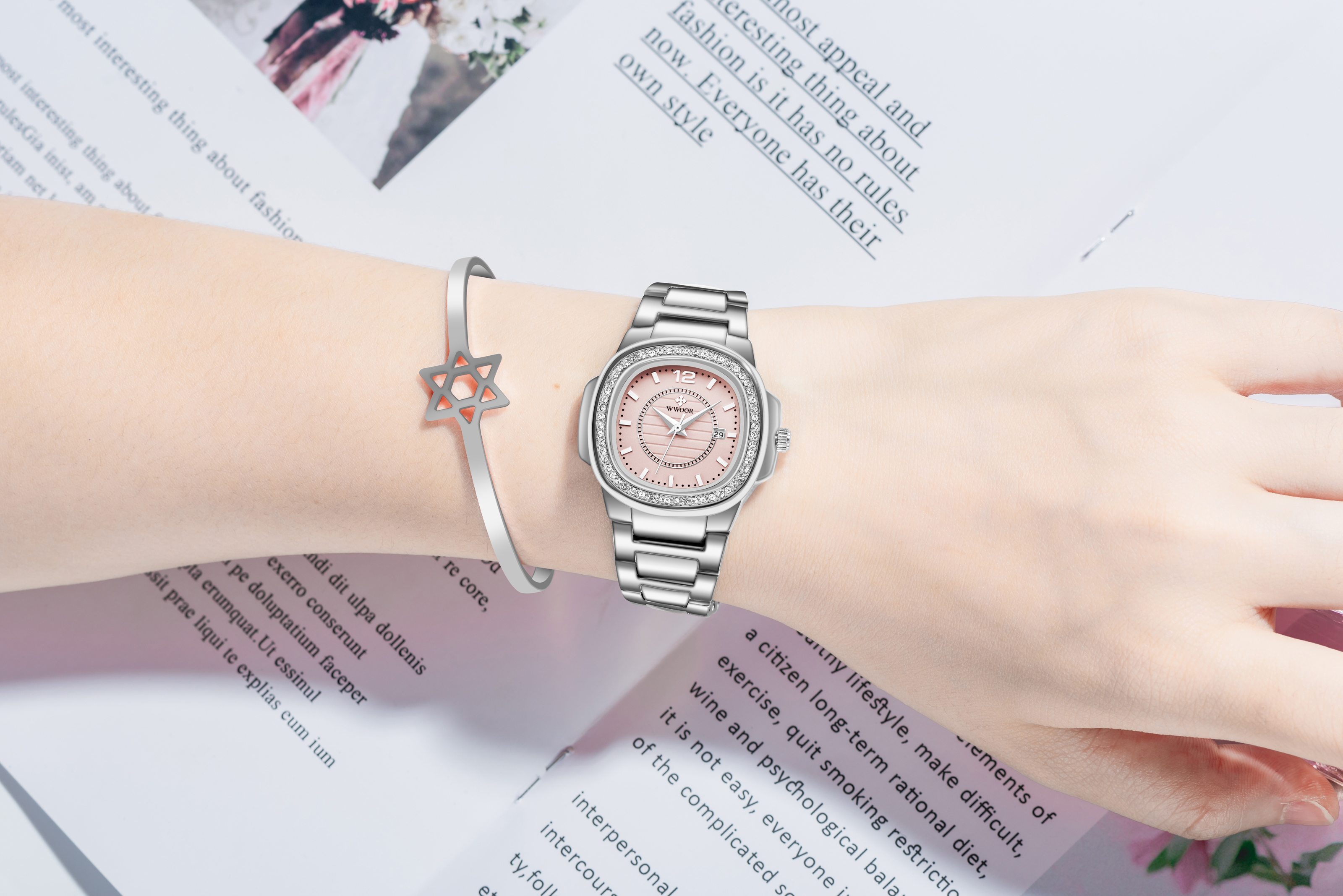 WWOOR Sunstone Silver Pink - 5