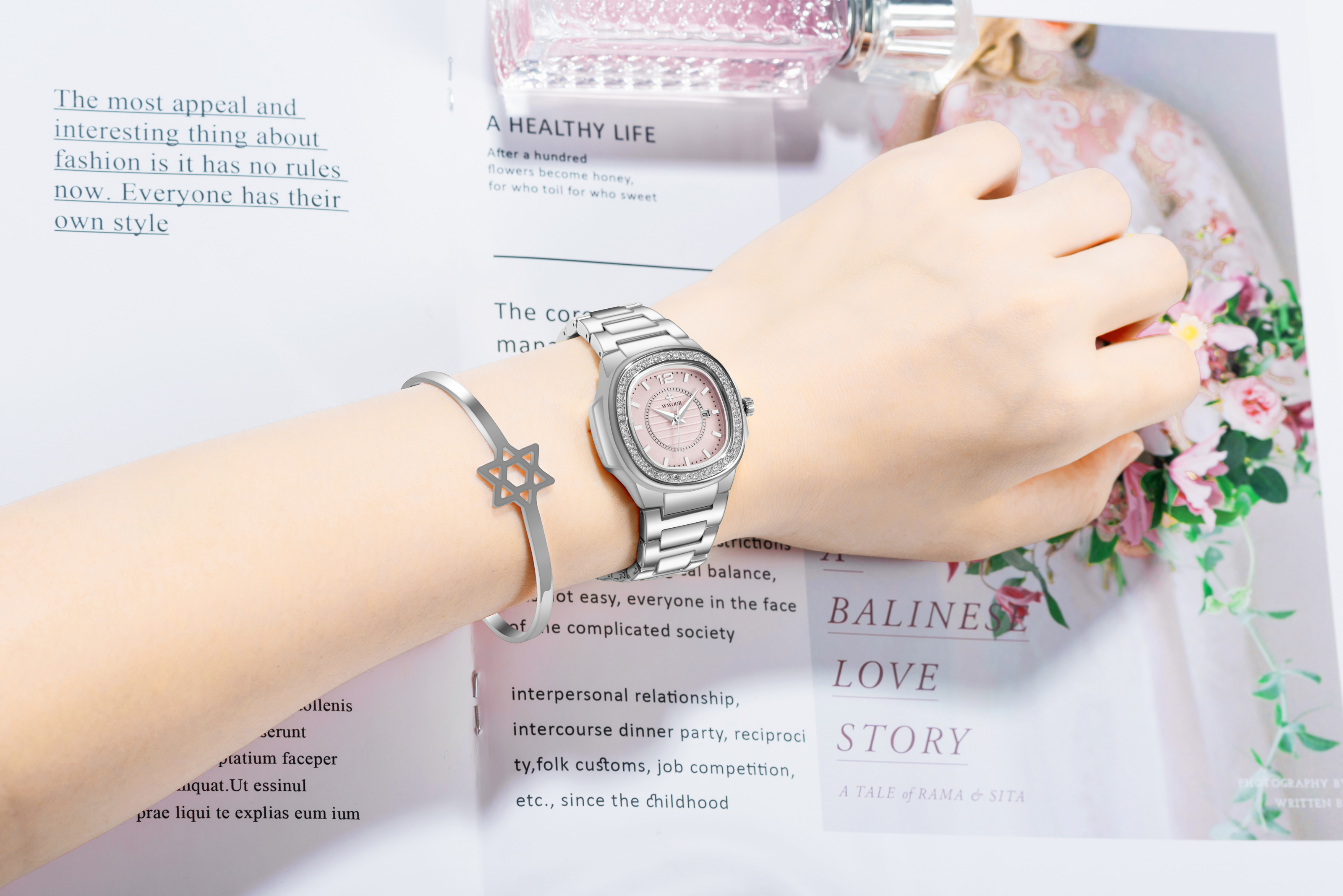WWOOR Sunstone Silver Pink - 6
