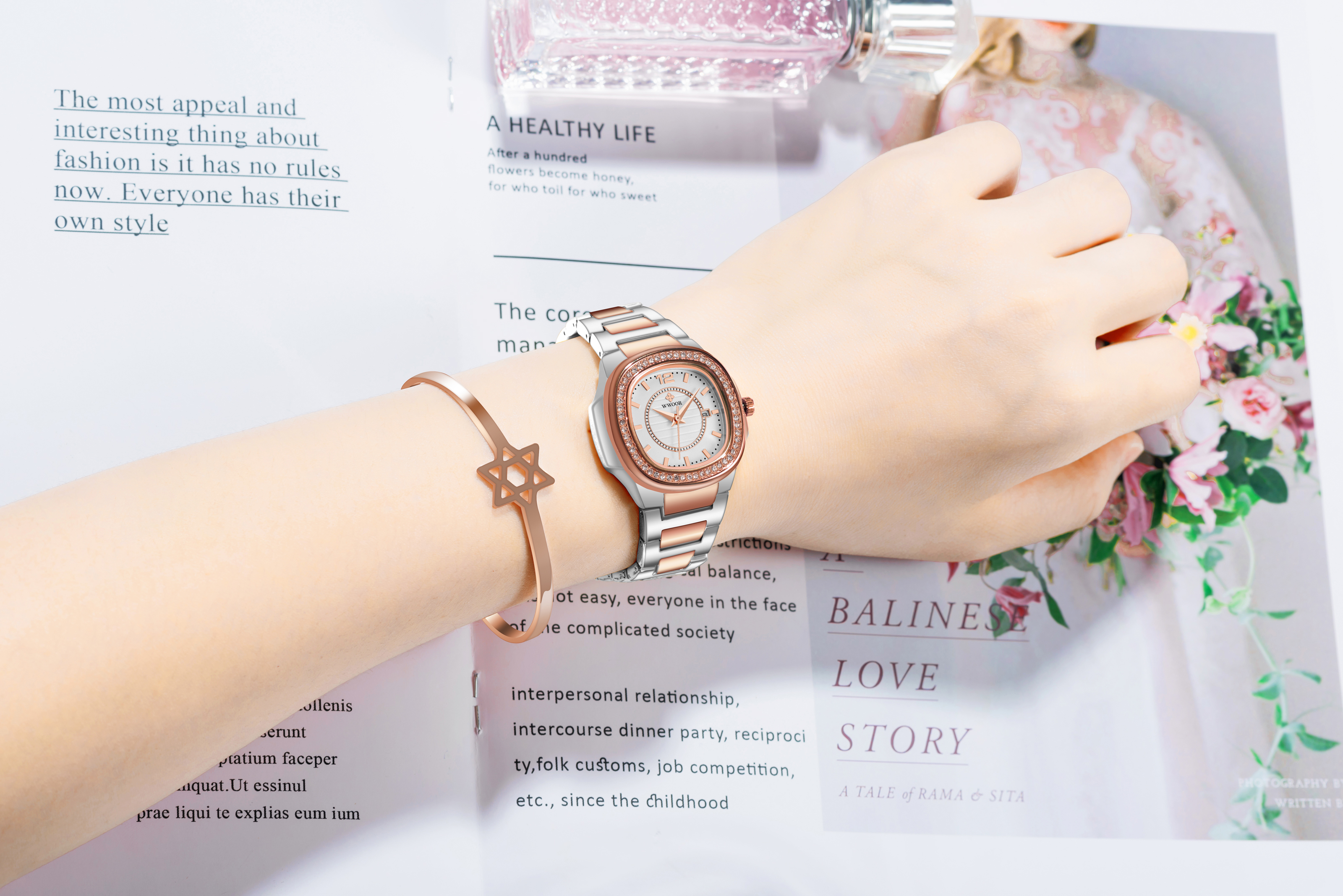 WWOOR Sunstone Silver Rose Gold - 5