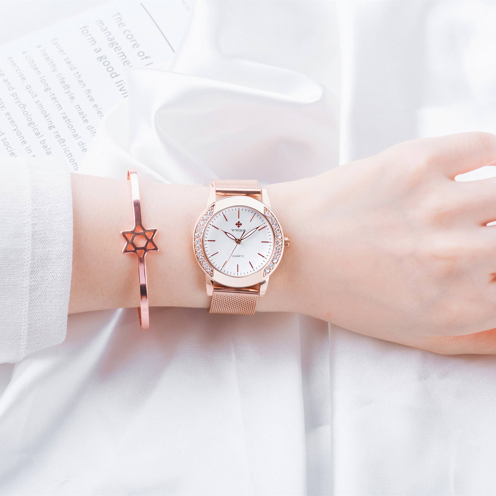 WWOOR Cantana Rose Gold White - 8