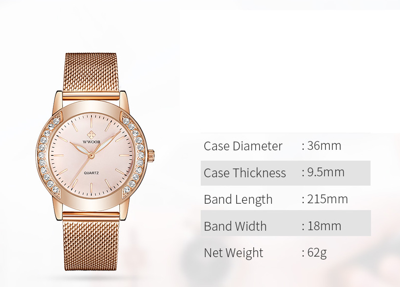 WWOOR Cantana Rose Gold White - 9