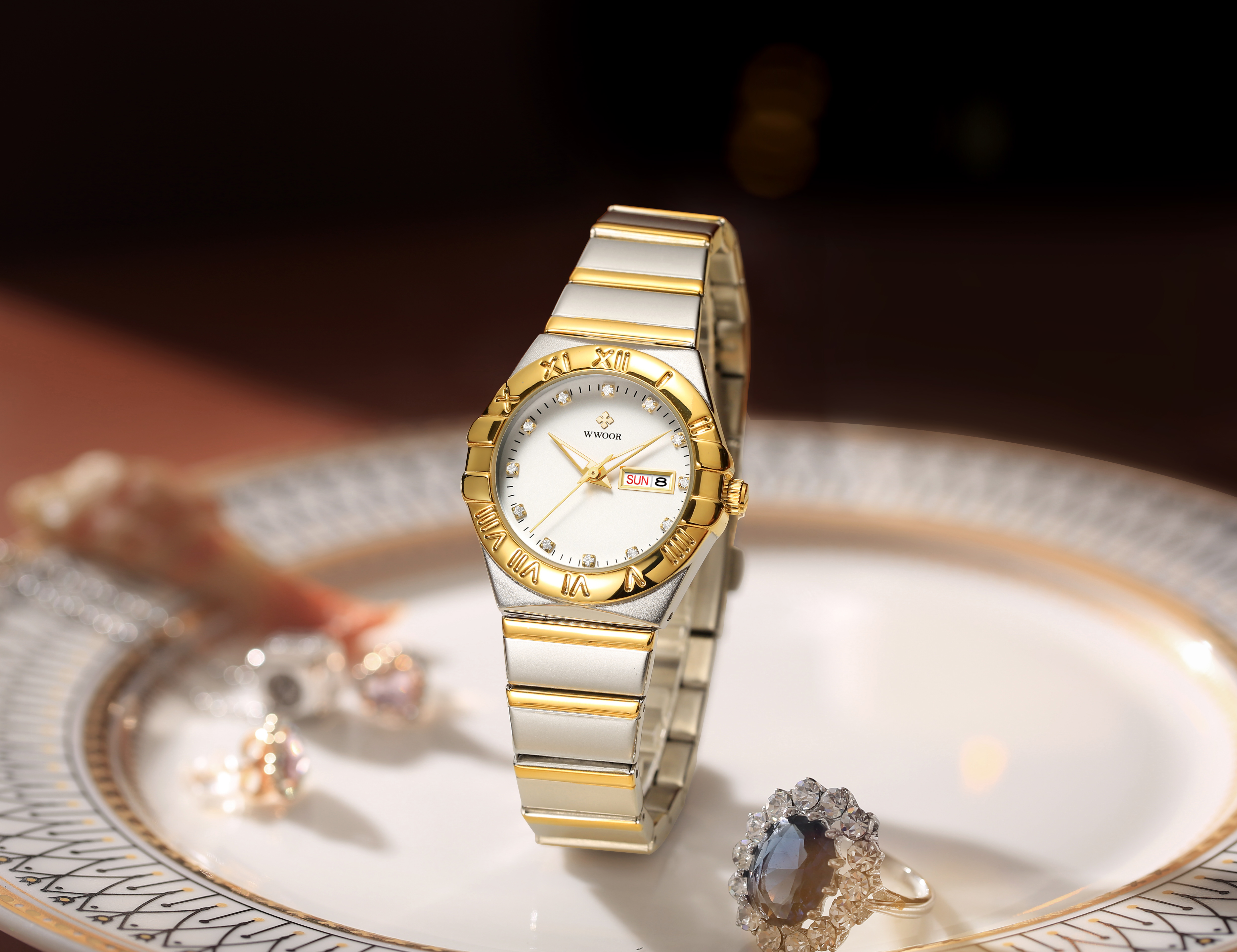 WWOOR Nocturne Ladies Silver Gold White - 4