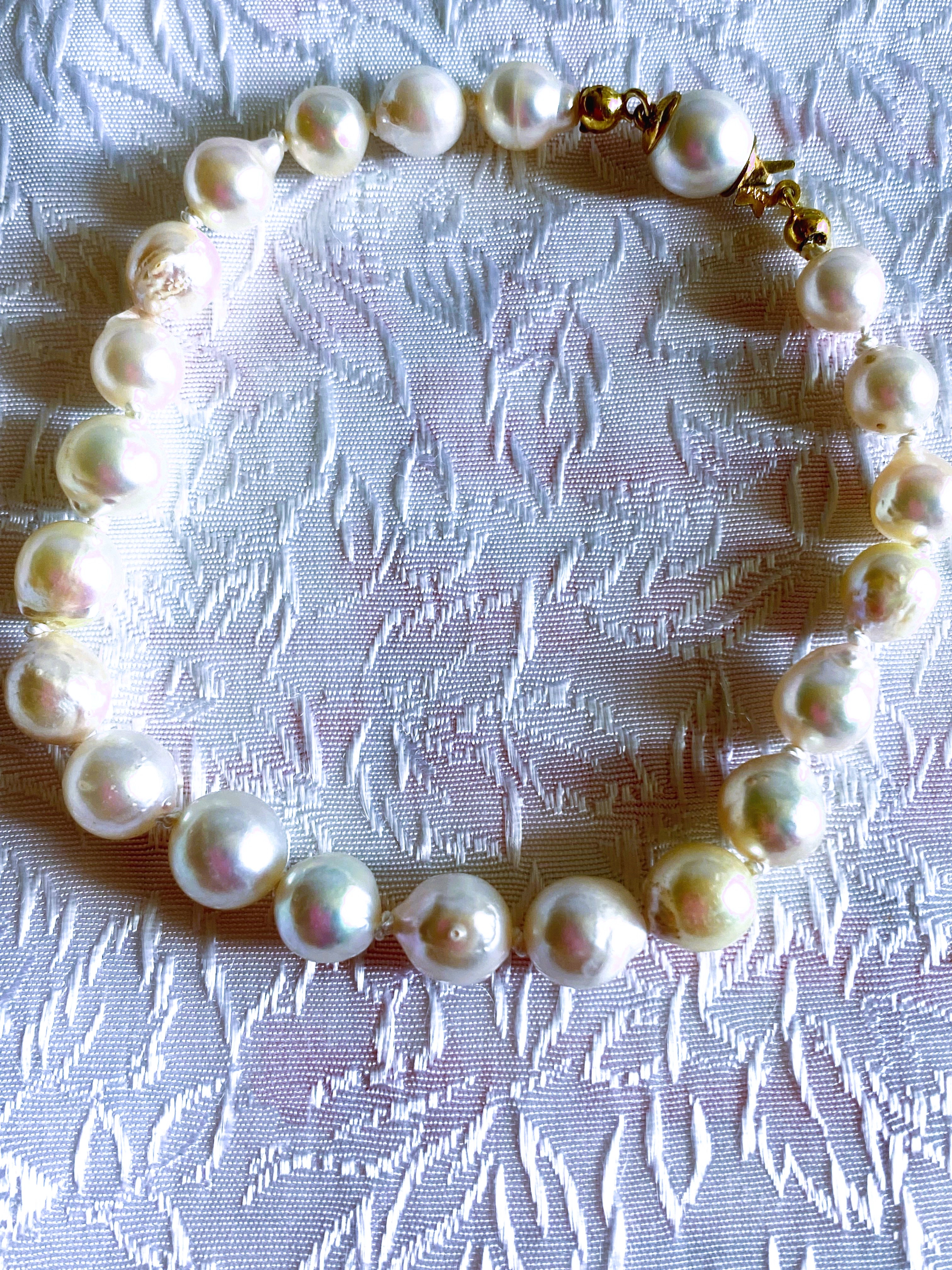 Armband. Äkta odlade pärlor. 19,5 cm
