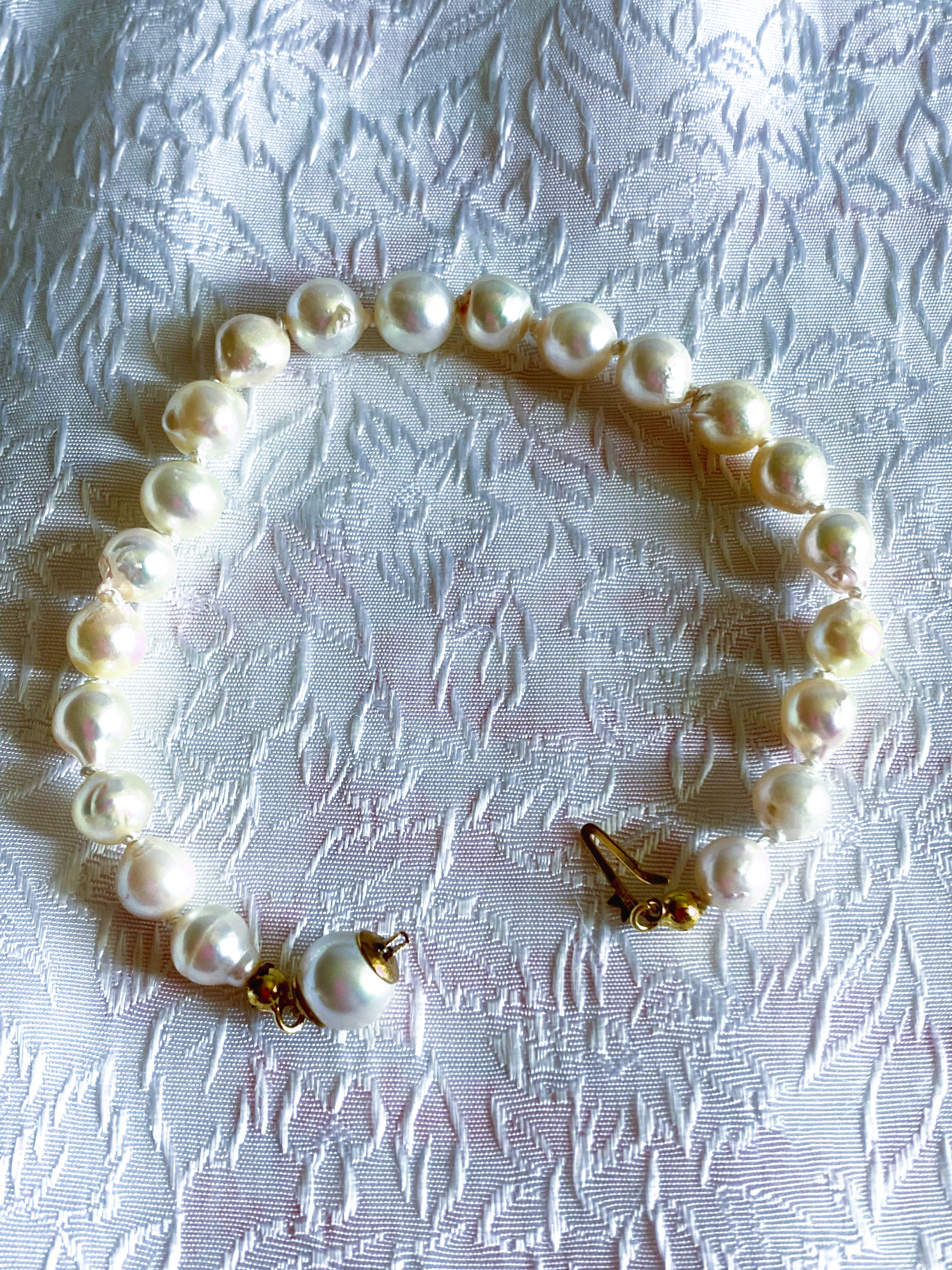 Armband. Äkta odlade pärlor. 19,5 cm - 4