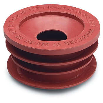 Gumminippel 96/50-75 Brun