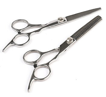 Barber Scissors + Thinning Scissors - Simple