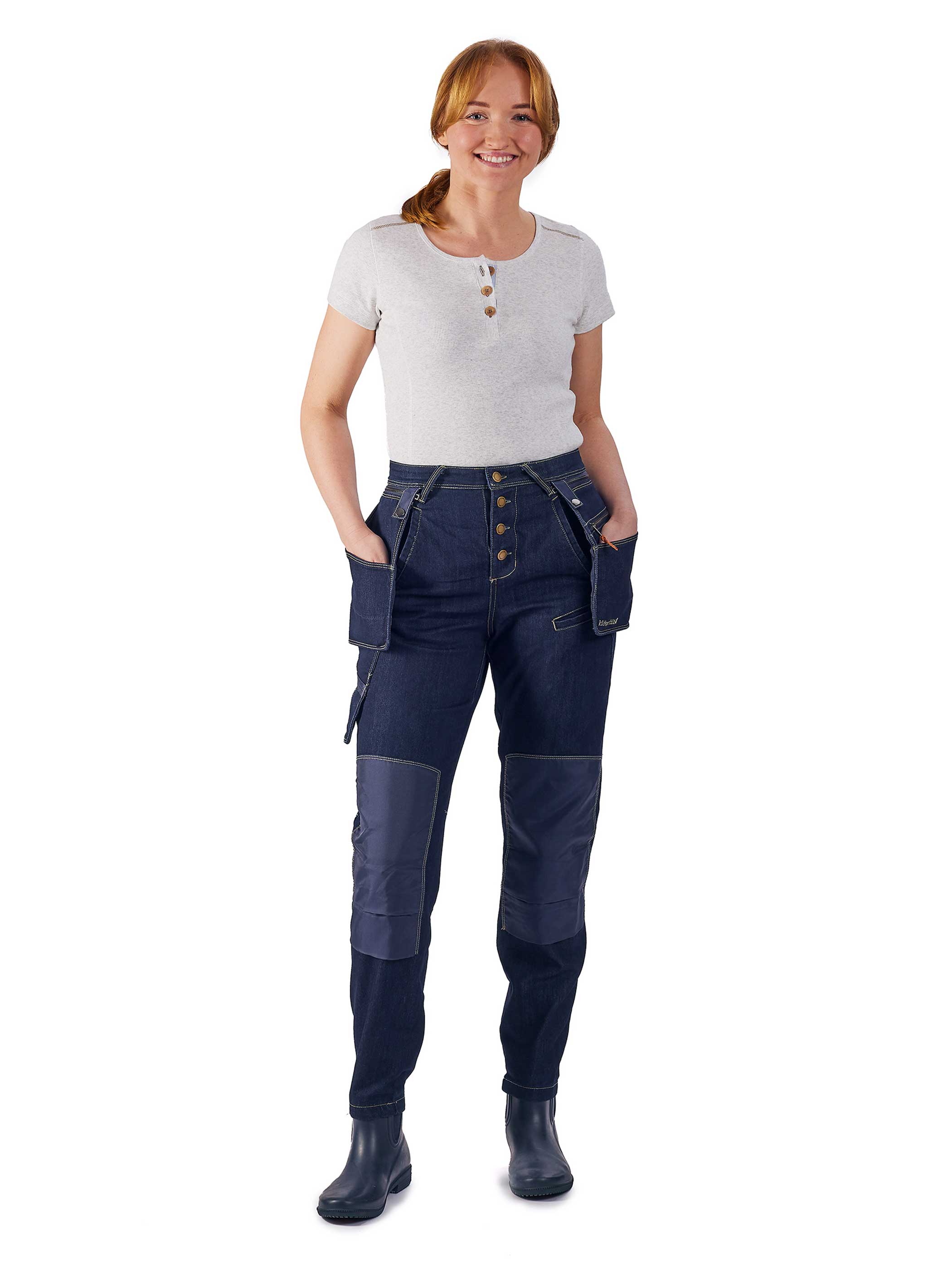 FOUNDOUR　DENIM WORK PANTS 34 FOUNDOUR DENIM WORK PANTS 34 FOUNDOUR - COLOR DENIM PANTS