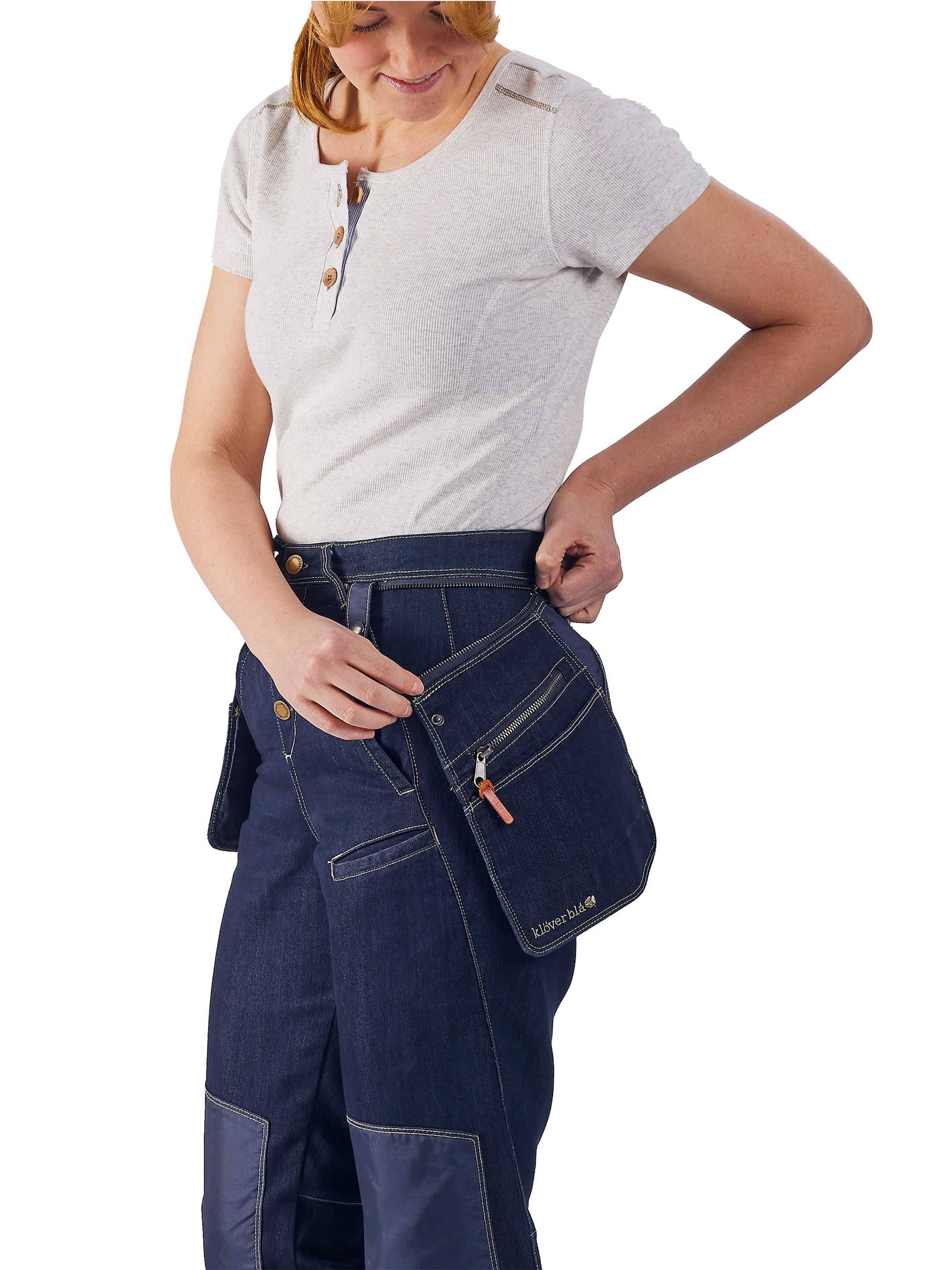 Annie denim worker pants - arbetsbyxa dam - 5