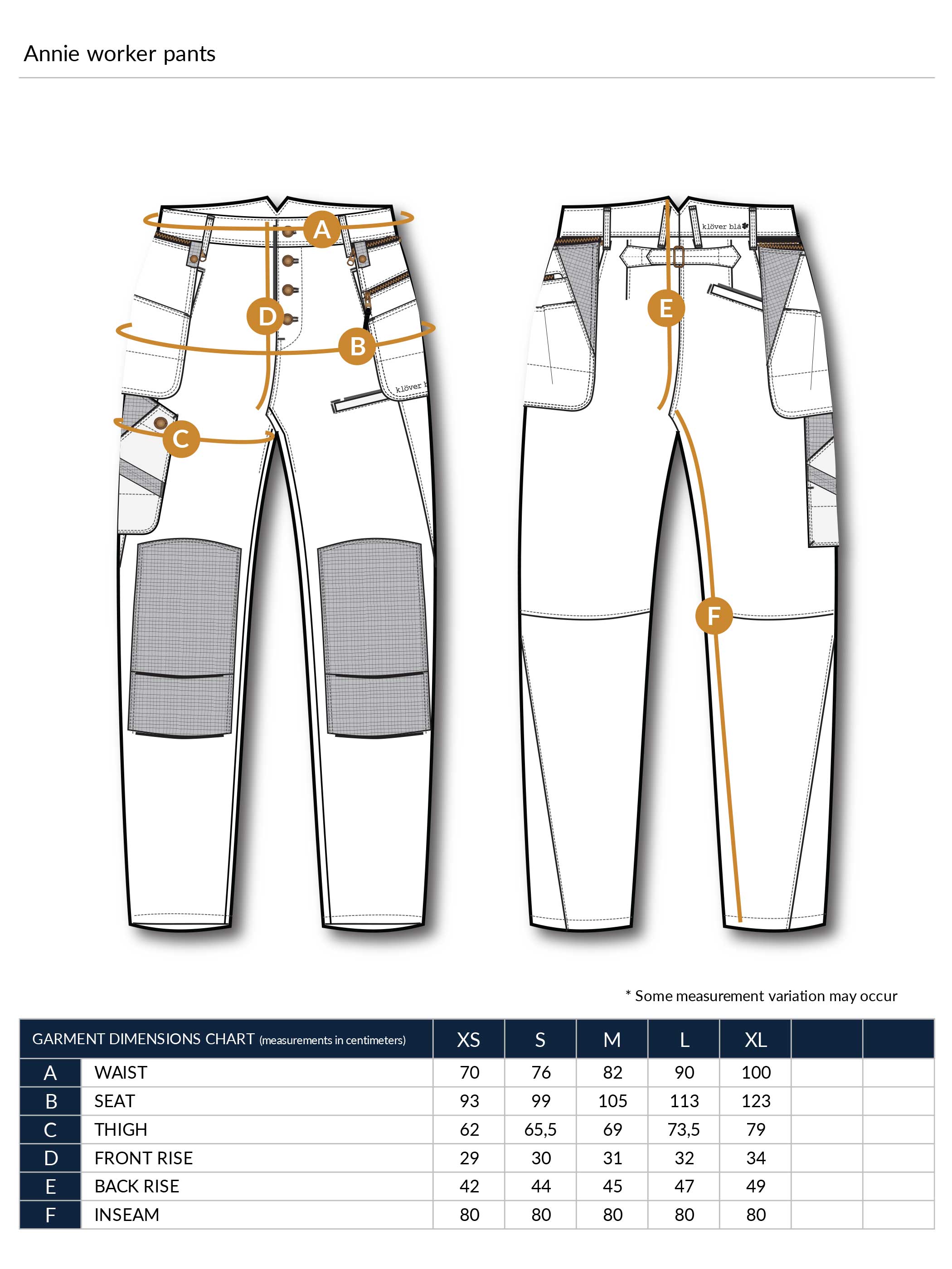 Annie denim worker pants - arbetsbyxa dam - 13