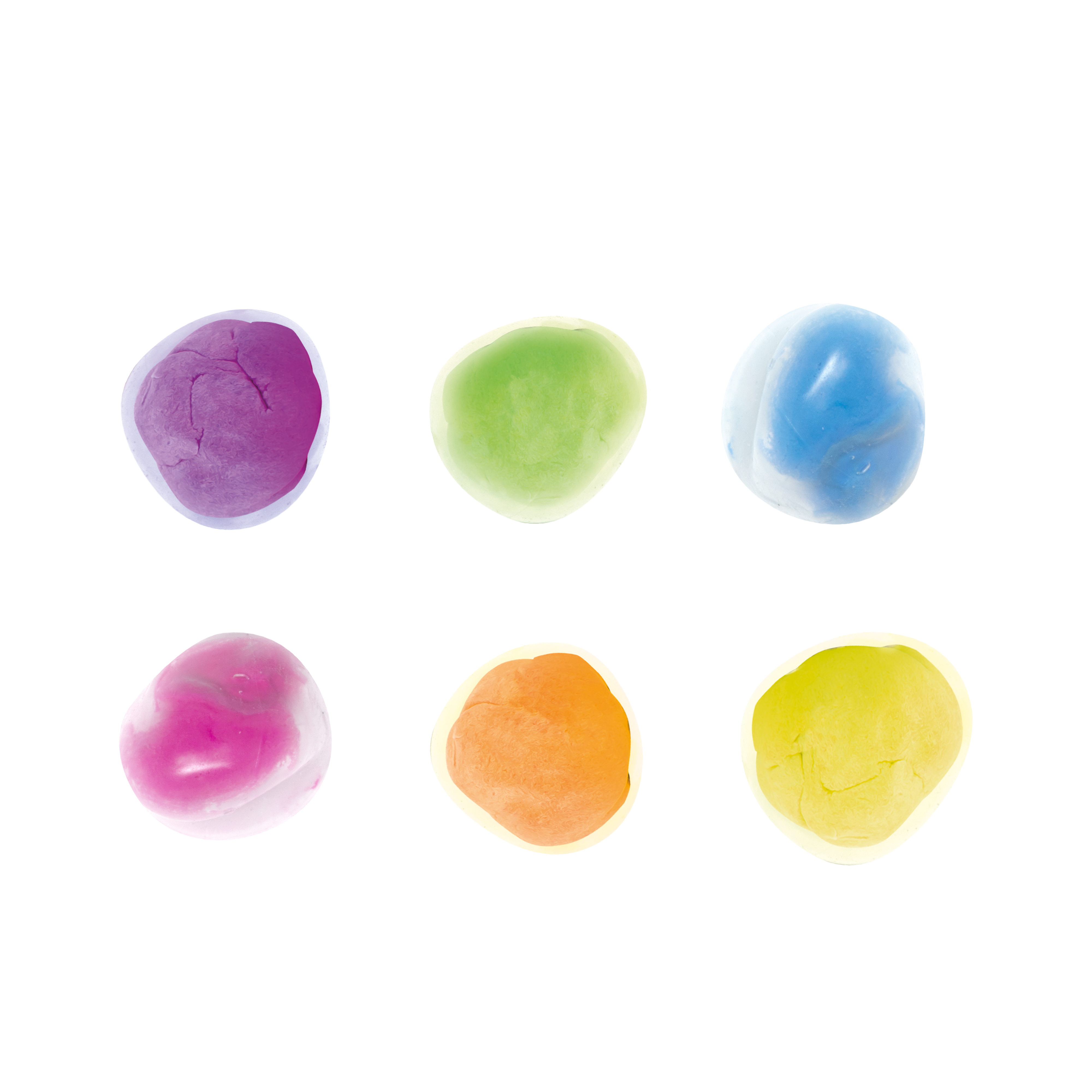 Stretchy Sticky bollar 6st - 4