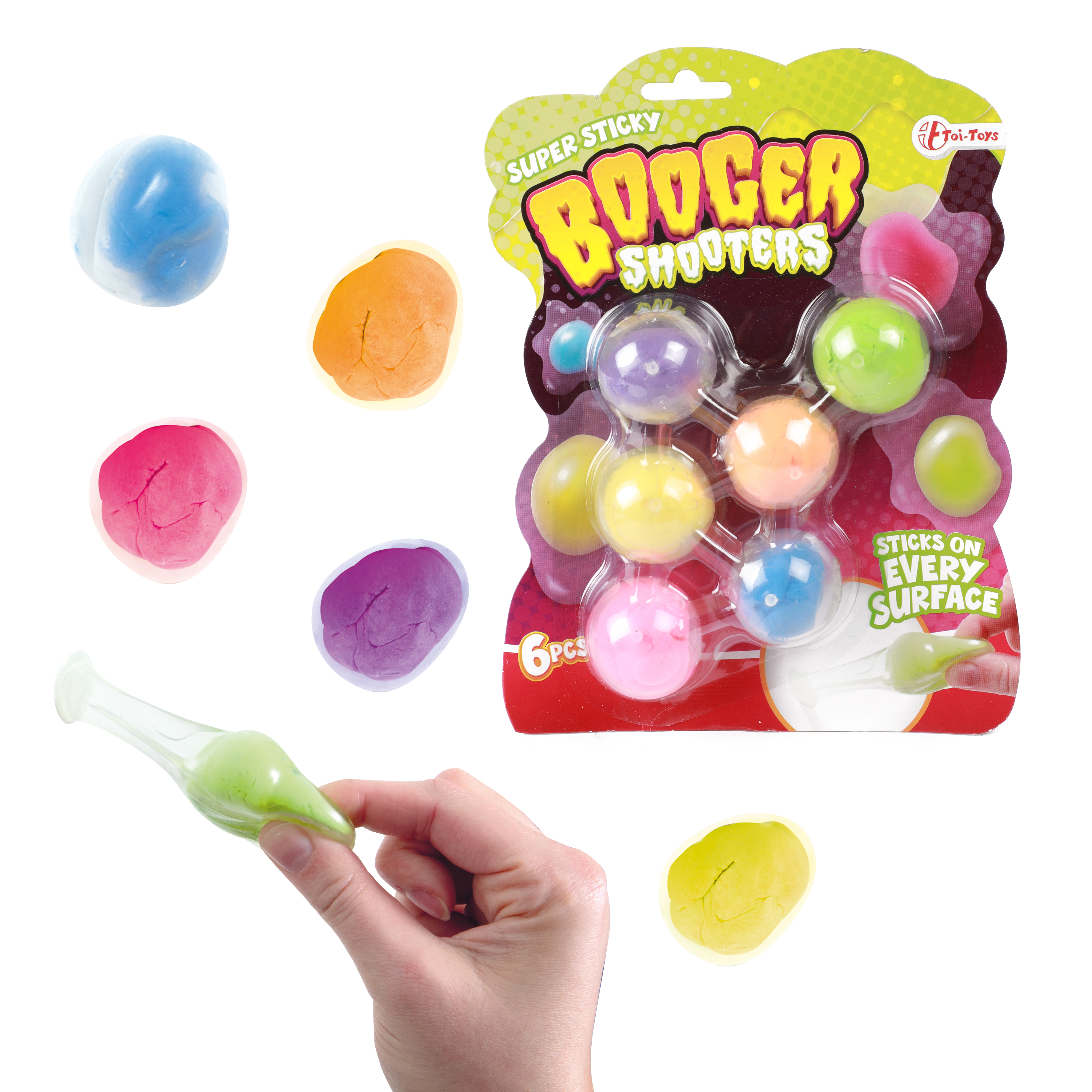 Stretchy Sticky bollar 6st