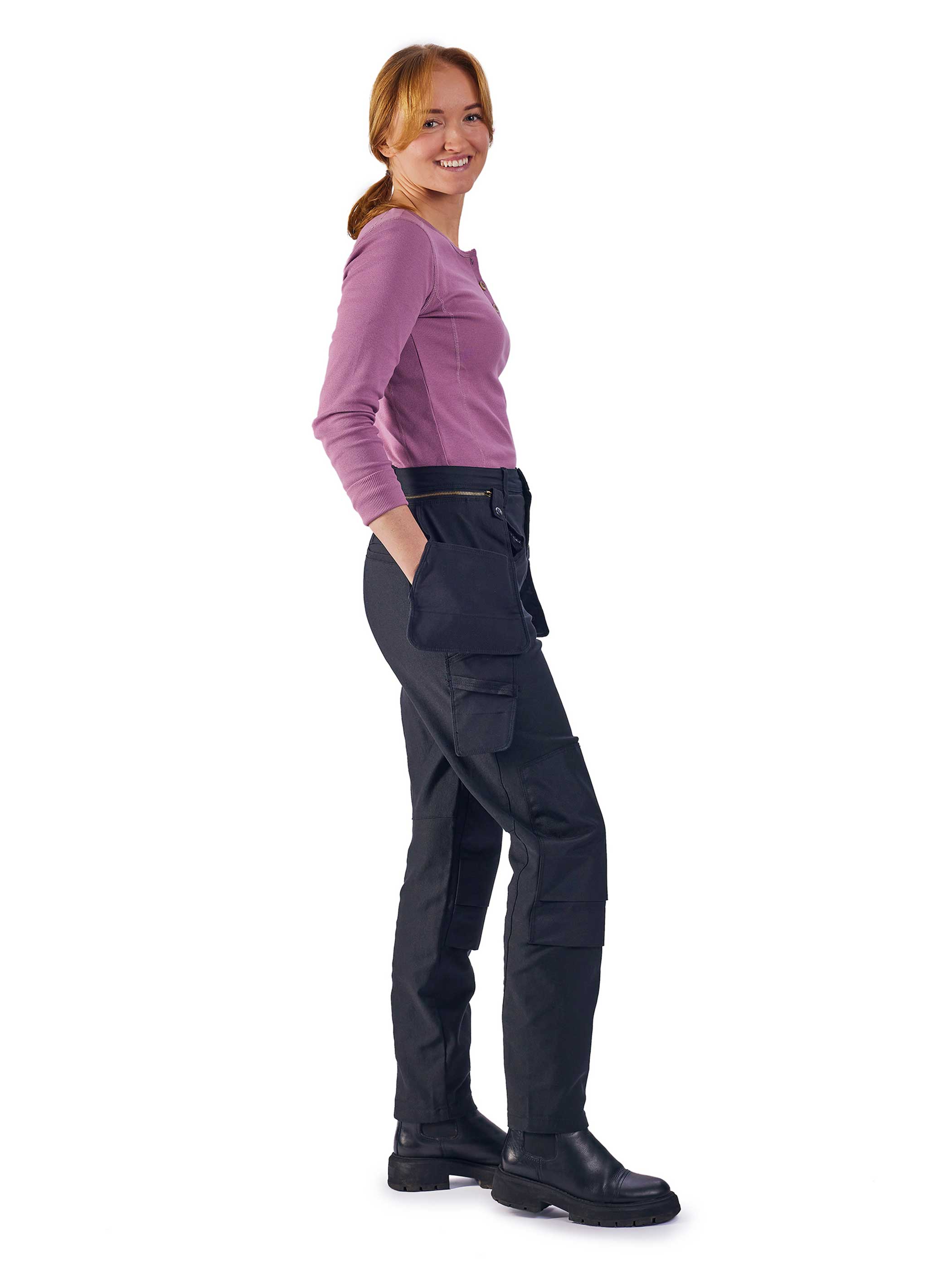 Annie worker pants - arbetsbyxa dam - Black - 3