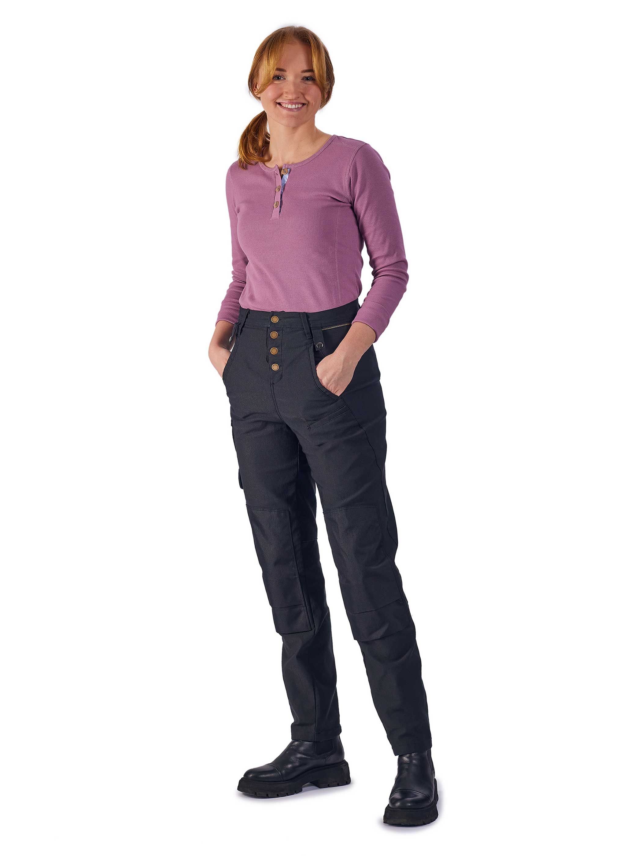 Annie worker pants - arbetsbyxa dam - Black - 4