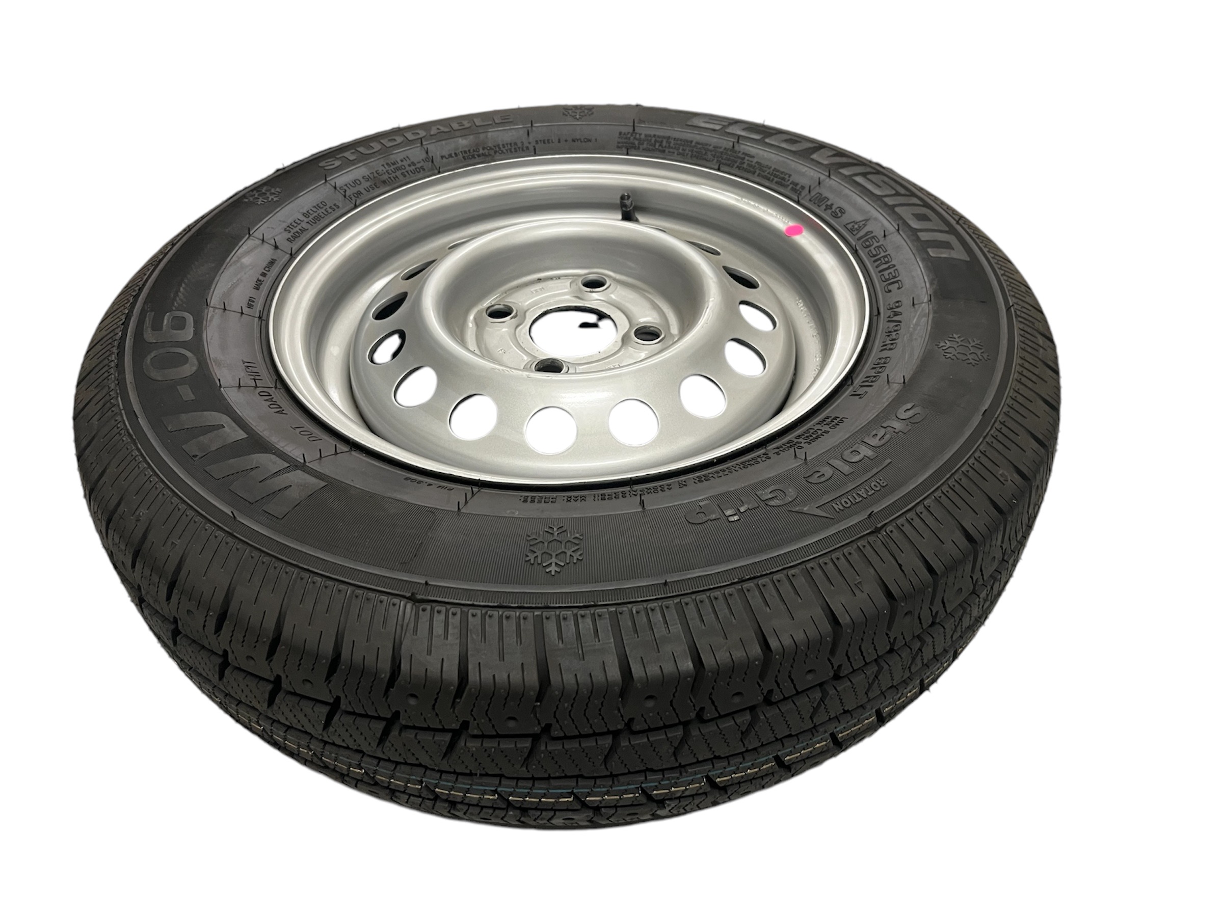 Vinterhjul odubbade 165/80 R13 C8  4 bult