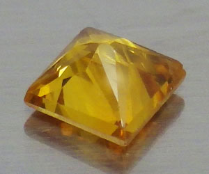 3 mm princess slipad naturlig gul safir ädelsten - 2