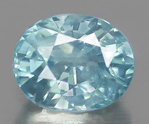 0.67 ct beatiful top luster natural blue zircon gemstone