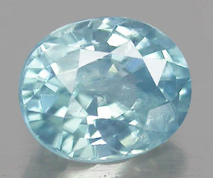 0.67 ct beatiful top luster natural blue zircon gemstone - 3