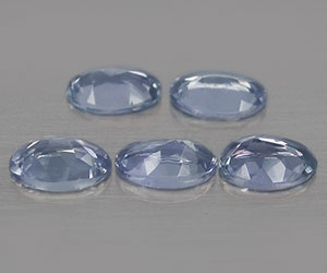 5 piedras preciosas de tanzanita naturales genuinas raras de alta calidad peso total 1.22 ct - 2