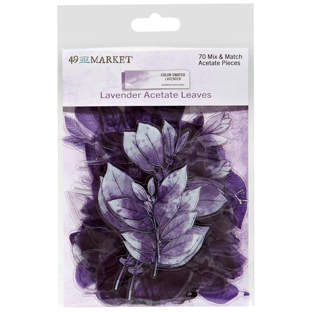 49 And Market - Color Swatch: Lavender Acetate Leaves 