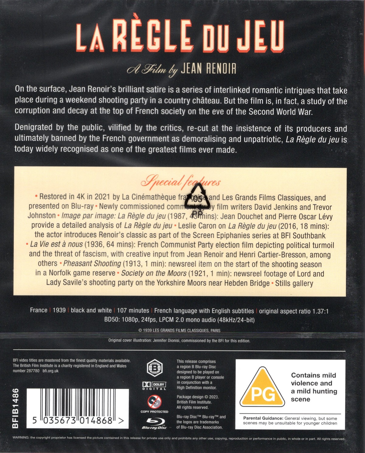 La Règle Du Jeu (ej svensk text) (Blu-ray) - 2