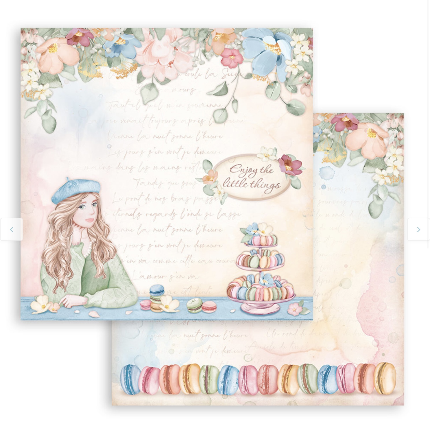 Stamperia Paper Pad 12X12 - Create Happiness Oh lá lá - 4