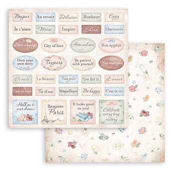 Stamperia - Create Happiness Oh lá lá - Labels