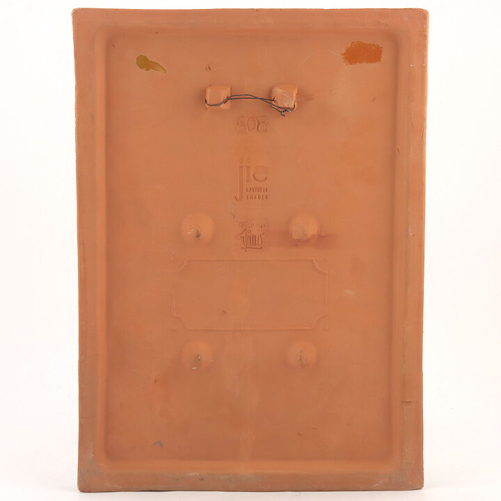 アイモ・ニェットボリ  長方形の陶板  風景モチーフ  30cm  1970年代 #808