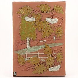Aimo Nietosvuori (1970s) Rectangular Wall Plaque with Landscape Motif 30 cm #808