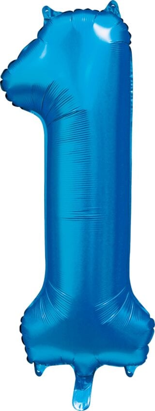 Sifferballonger 86 cm Satin Blå - 2