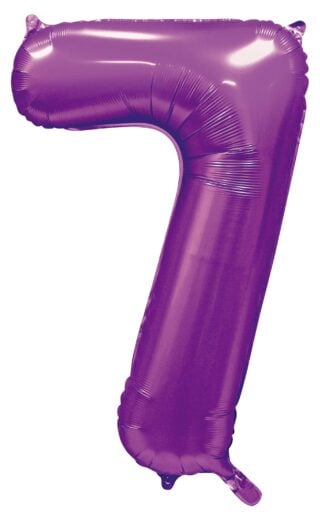 Sifferballonger 86 cm Satin Lila - 8