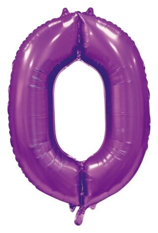 Sifferballonger 86 cm Satin Lila - 11