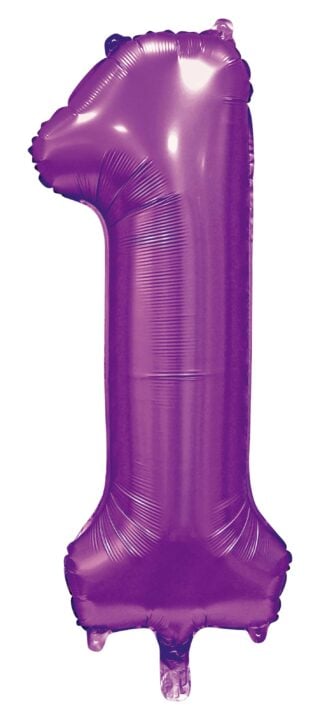Sifferballonger 86 cm Satin Lila - 2