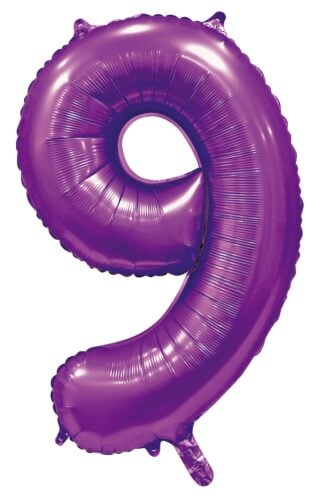 Sifferballonger 86 cm Satin Lila - 10