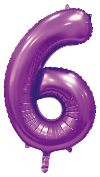 Sifferballonger 86 cm Satin Lila - 7