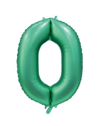 Sifferballonger Satin Grön 86 cm - 11